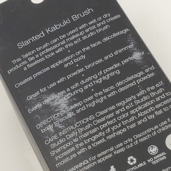 e.l.f. Studio 84028 Slanted Kabuki Brush by e.l.f. New, in original package - Picture 7 of 8